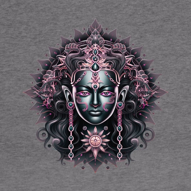 Goddess Vasudhara, Lotus Mandala Symbolizing Prosperity and Wealth by Nebula Nexus